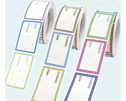 400 Beschrijfbare diepvriesstickers - 2 rollen van elk 200 stuks - stickers - voor diepvries en koelkast - etiketten – voor bakjes - houdbaarheid stickers – houdbaarheidsetiketten – diepvriesbakjes – koelkast – vriezer