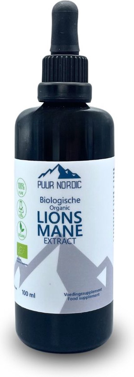 Goedkoopste Biologische Lion's Mane Extract 100ml - Puur Nordic