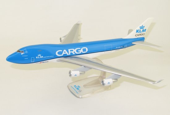 Foto: Schaalmodel vliegtuig klm cargo martinair boeing 747 400f schaal 1 200 lengte 35 5cm