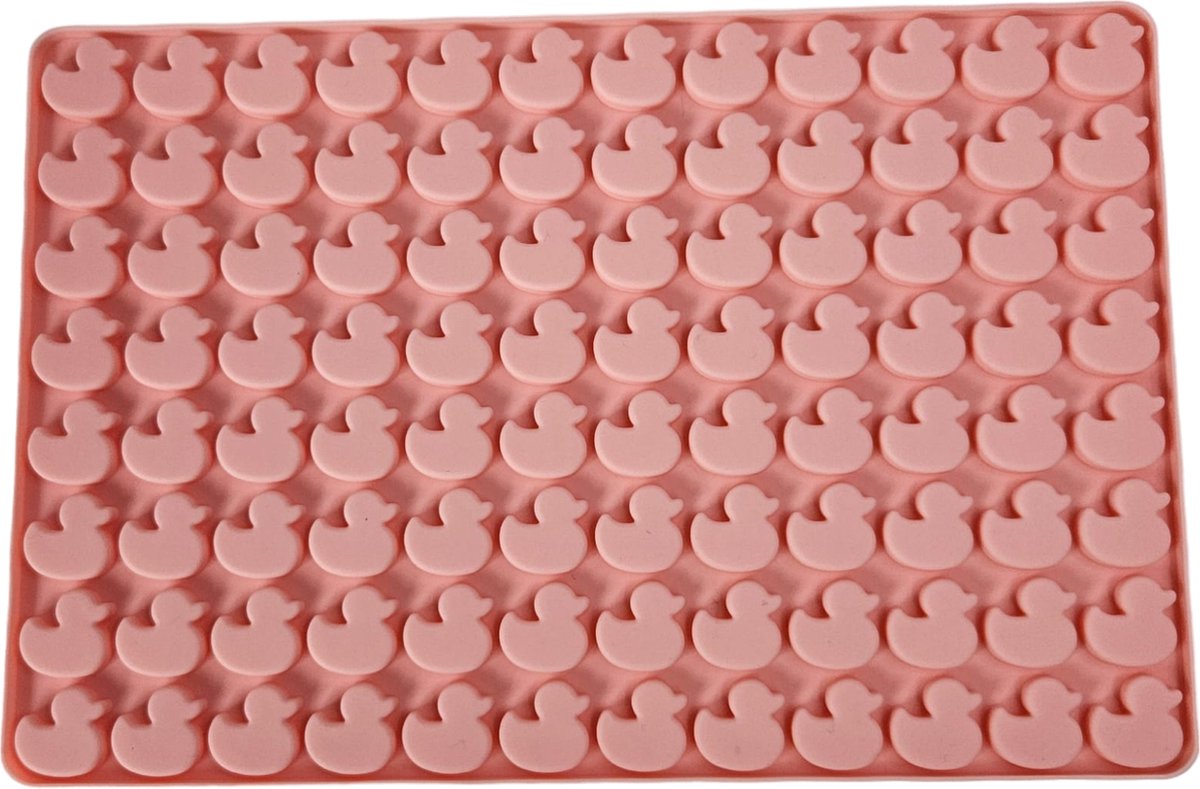 MGM Trading - 1 st, siliconen bakvorm met 96 kleine eendholtes, perfect voor het maken van schattige eendvormige chocoladekoekjes en taartdecoraties, ideaal voor huisdierentraktaties