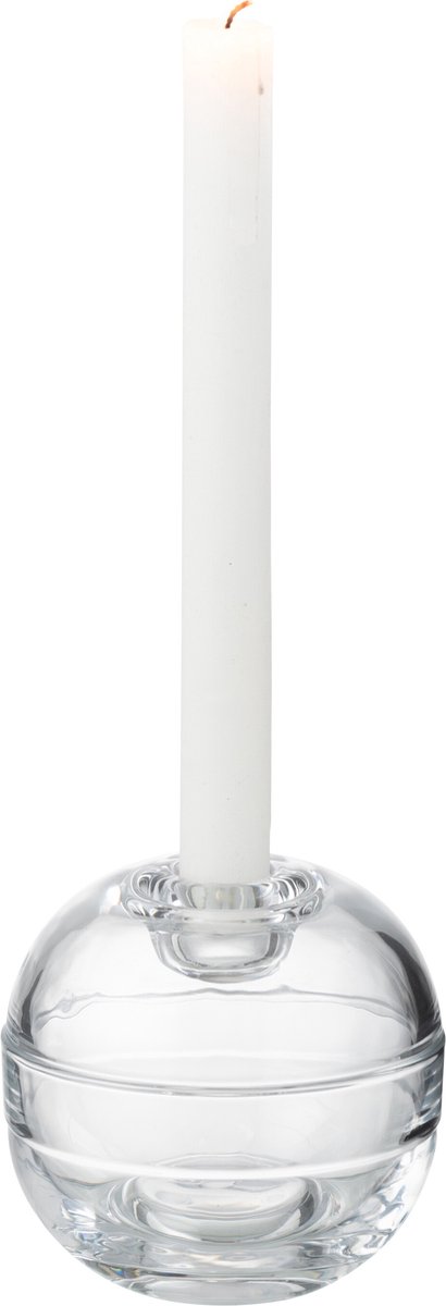 J-Line kaarshouder Pot - glas - transparant