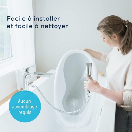 Uitbreidbaar babybadje hygiënisch comfortabel sneldrogend - 2-in-1 met geïntegreerde babywip van Lorelli — afbeelding 4