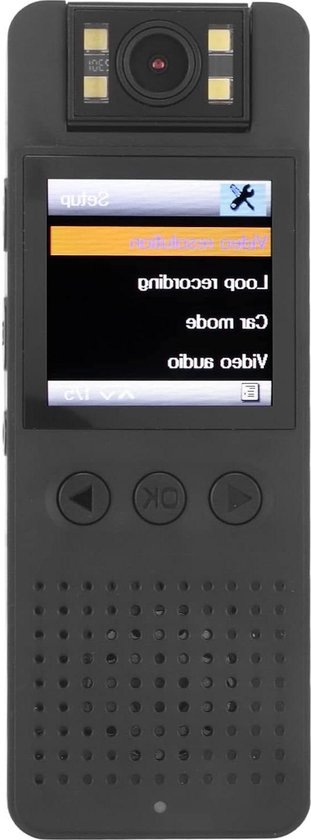 Bodycam Mini Body Camera met Bewegingsdetectie en Nachtzicht - HD WiFi Video Recorder - 180 Graden Rotatie - Draagbare Camera voor Werken en Reizen