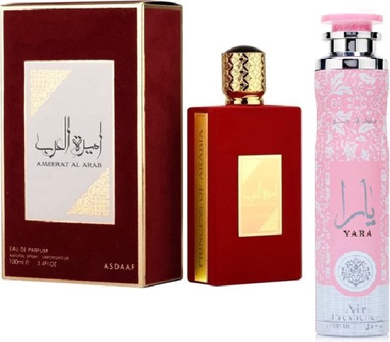 Ameerat Al Arab Oudh perfume (Unisex) - 100ml & LATTAFA YARA Home fragrance 300ml