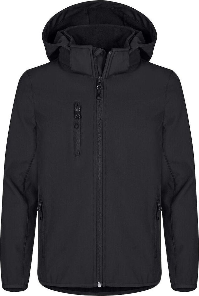 Clique Classic Softshell Jacket Junior 0200909 - Zwart - 130-140