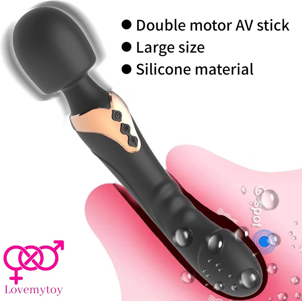 Goedkoopste Av Wand Massager intiem dildo Clitoris Stimulator - Vibrator voor Vrouwen en Mannen - Masturbation sextoys satisfaction - Discreet verpakt - Speelgoed Voor Koppels Cadeau !
