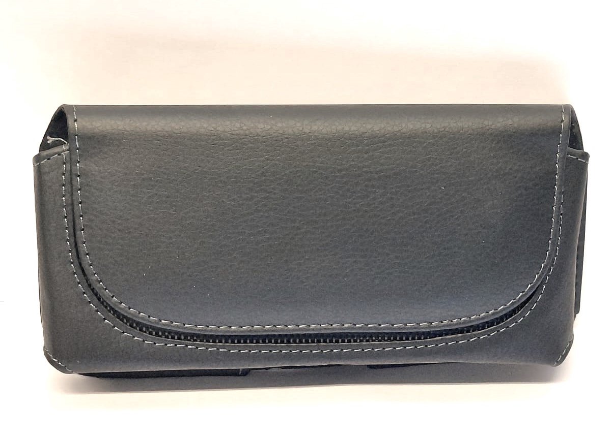 Ecorare® - Telefoonhoesje riem - 7 inch - Broekriemhoesje - Belt case - Geschikt voor alle merken - Zwart