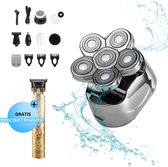 Bol.com Novani 6D Shaver 7 in 1 - Scheer apparaat - Skull Shaver - Trimmer - Tondeuse - Nat & Droog Shaver - Gezicht & Shaver - ... aanbieding