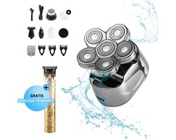 Novani 6D Shaver 7 in 1 - Scheer apparaat - Trimmer - Tondeuse - Nat & Droog Shaver - Gezicht & Shaver - Neus en baardtrimmer