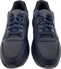 Zwarte Xsensible veterschoenen met donkerblauwe veters.