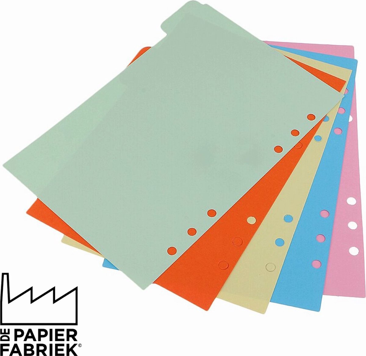 A5 Tabbladen Dividers Set van 5 Compatible met o.a. Filofax Clipbook en Kalpa 6-Rings Organizers + EXTRA Bladwijzer / Liniaal