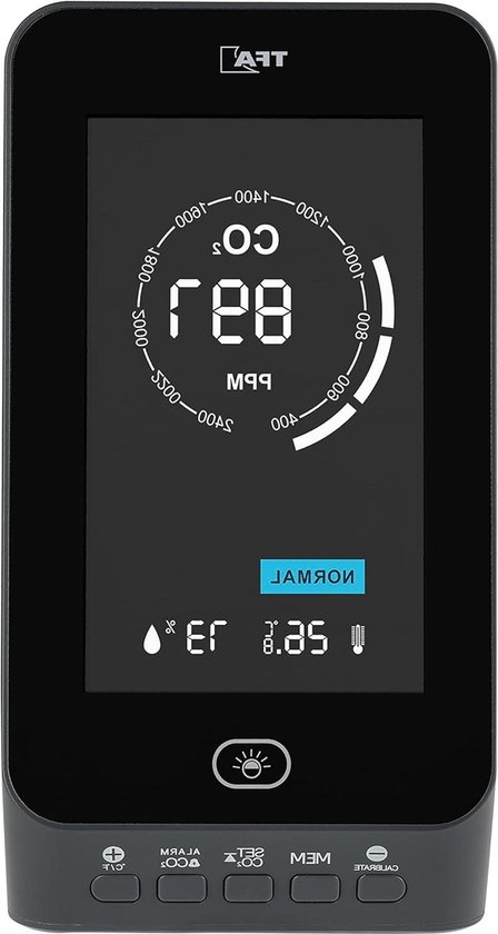WiFi 15-in-1 luchtkwaliteitsmonitor Smartphone APP - Dual Chip