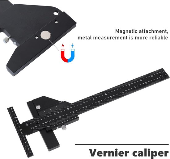 Equerre Multifonction Alu 45°/90°/135° - Règle De Mesure Pour Menuiserie - Inox