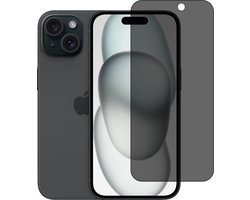 BixB Privacy Screenprotector Geschikt voor iPhone 15 screenprotector - gehard glas tempered glass