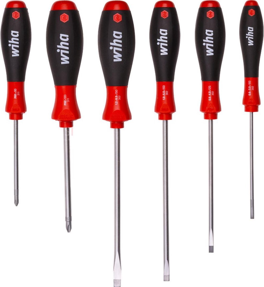 Wiha 6 Delige Schroevendraaierset - 302HK6SO