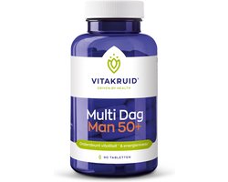 Vitakruid Multi Dag Man 50+ 100% Vegan 90 Tabletten