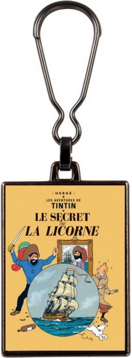 Kuifje Sleutelhanger - Het geheim van de eenhoorn / Le secret de la licorne- Metaal - eenzijdig bedrukt