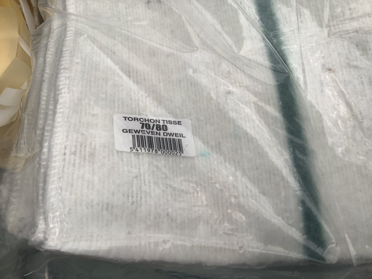 Goedkoopste Dweil van echte katoen. 70 cm. lang. x 80cm. breed. Sorbo