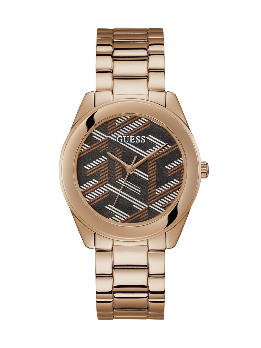 Guess Cubed Analog Watch Case: 100% Stainless Steel | Armband: 100% Stainless Steel 40 mm GW0607L3