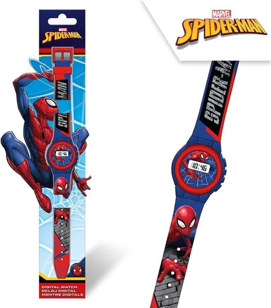 Marvel Spider-man Digitaal Horloge - Spiderman - 29 x 9 CM