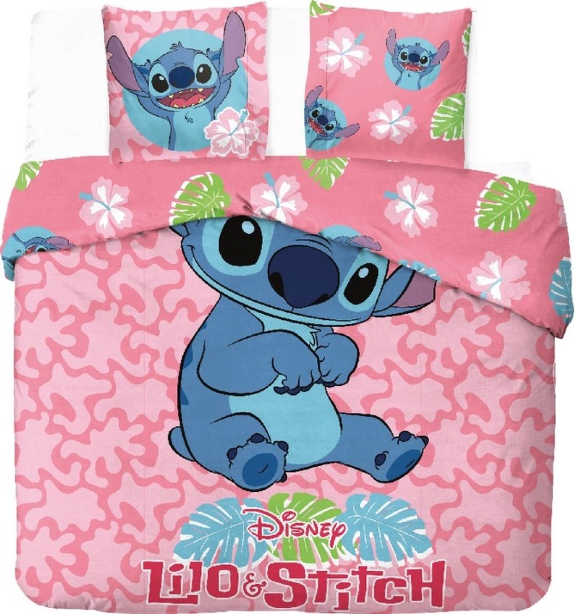 Disney - Lilo & Stitch - Dekbedovertrek - Lits Jumeaux - 240 x 220 cm - Katoen