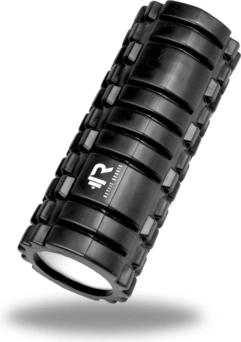 ReyFit Sports Foam Roller - Triggerpoint Massage - Fitness Roller - Massage Roller - Yoga Roller - 33cm - Zwart