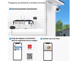 Professioneel Home Security Systeem – Beveilligingscamera – Set met 8 Camera’s – Outdoor – Waterdicht – Nachtzicht – Met WiFi – Motion Detector