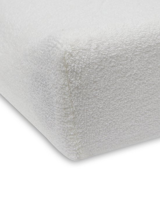 Jollein - Aankleedkussenhoes Badstof 50x70cm - Zachte Hoes Baby Aankleedkussen - Ivory/Nougat - 2 Stuks — afbeelding 4