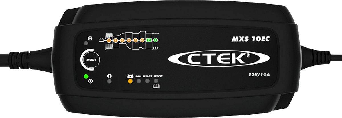 CTEK MXS10 Ext. Cables (4m) + Bumper (12V / 10A)