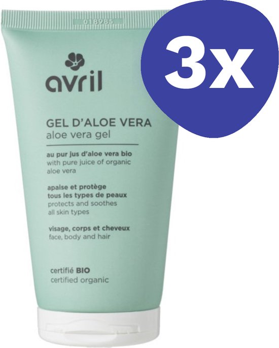 Avril Aloe Vera Gel - Regenererend & vochtinbrengend - Droge & gevoelige  huid | bol