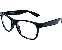 LOUD AND CLEAR® - Nerd Bril - Nerdbril - Bril Zonder Sterkte - Zwart