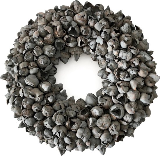 Rustiek kerststuk 50 cm - Partyversiering