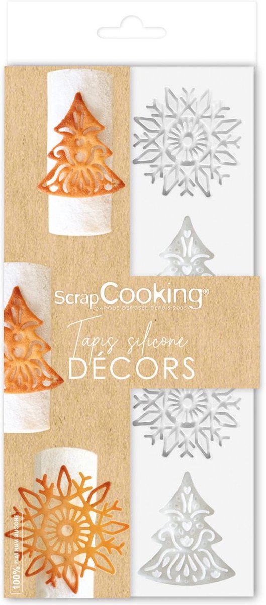 ScrapCooking Siliconen Embossing Mat Kerst