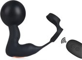 Anneau pénien avec plug anal gonflable - Flexible - Vibromasseur - Anal - Anneau pénien - Scrotum