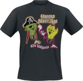 T-shirt Vulgaris Queens Of The Stone Age Era noir taille M en Katoen pour homme - Produits dérivés de groupes, groupes