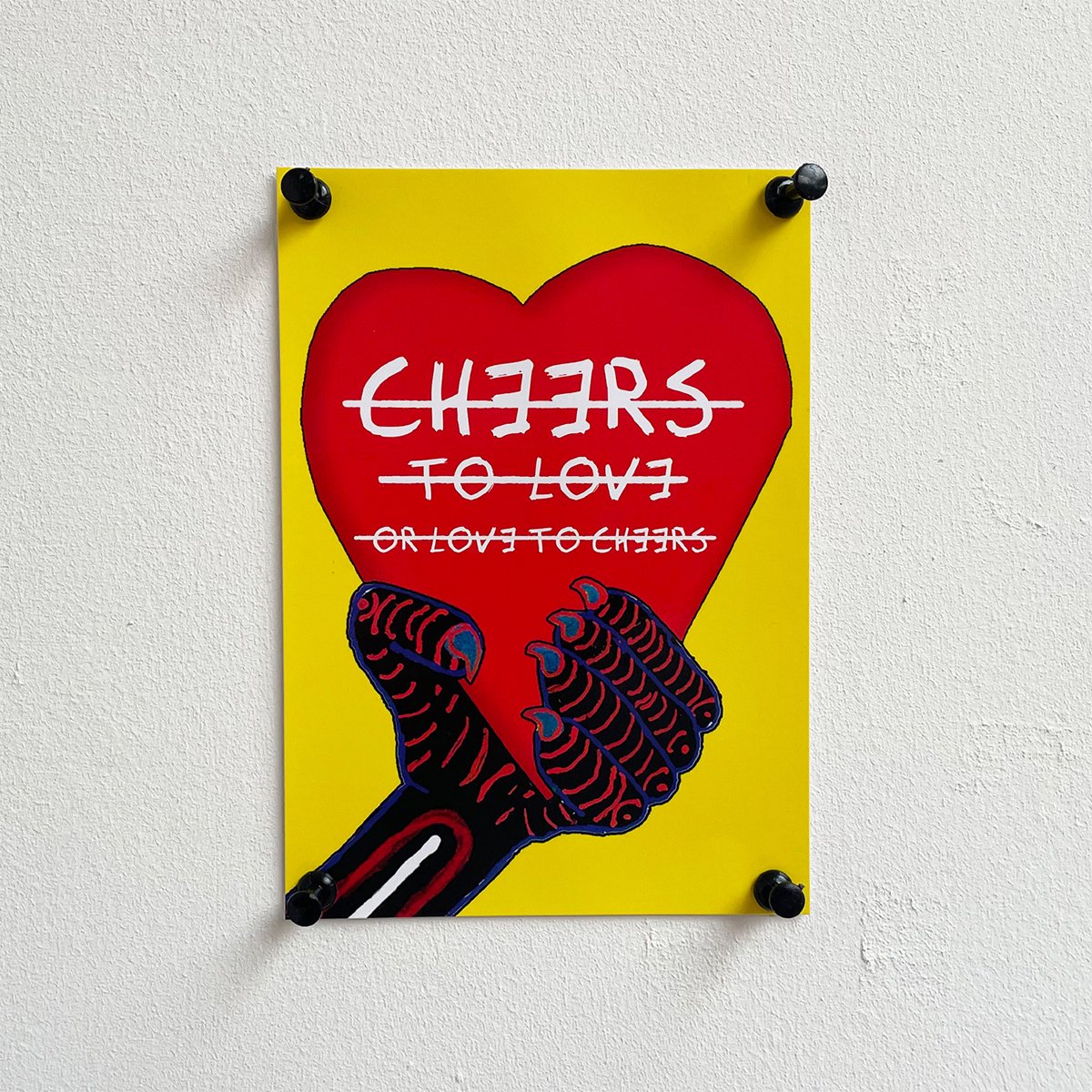 PROOST OP DE LIEFDE (single) ansichtkaarten - A6 - van kunstenaar Frank Willems