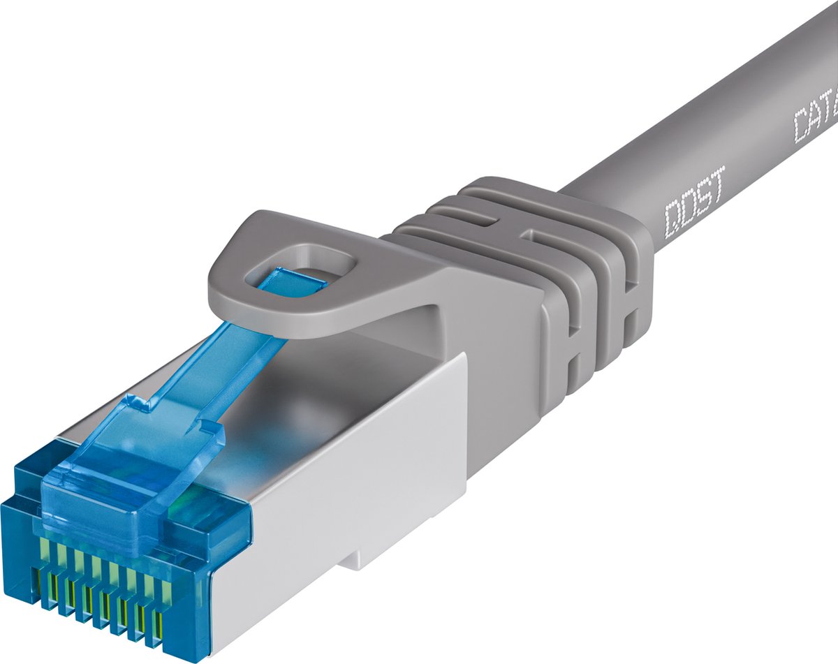 Qost - CAT6A 10G internetkabel - LSZH / UTP - 10 Gbps / 500 MHz - RJ45 Connectoren - Patchkabel / Netwerkkabel - 20 meter - Grijs