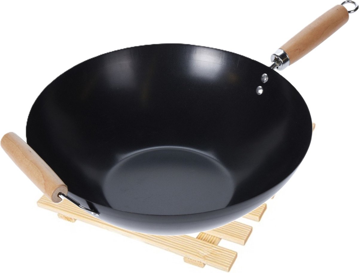 Alessandro Onderzetter voor pannen - hout - 18 x 18 cm - vierkant - hittebestendig - kookpannen/ovenschalen