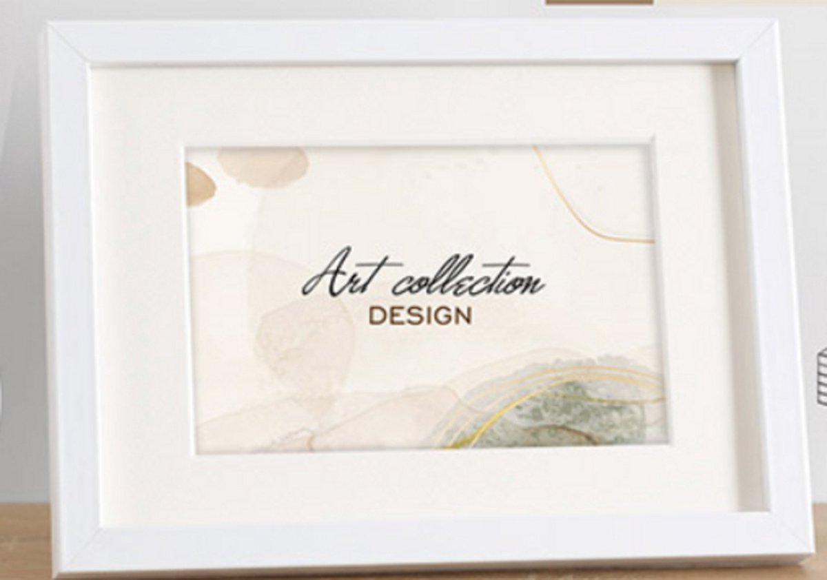 Icar Kunststof Passe-Partout Fotolijst Art Collection Design Wit Hout 15x21