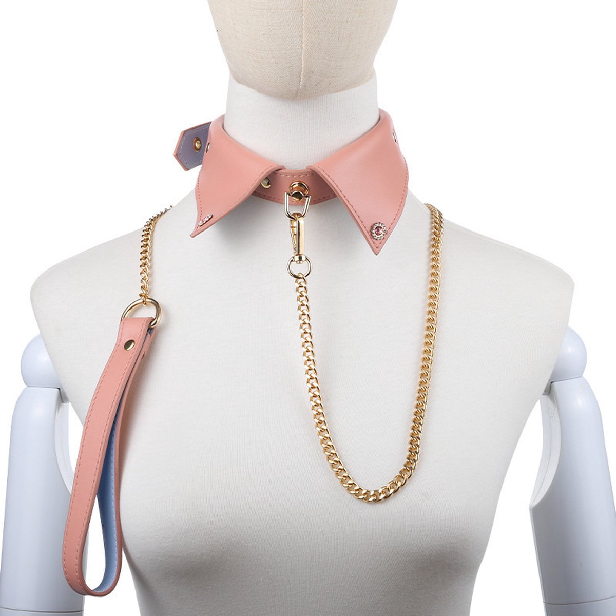 Aanhaker Roze - Multifunctionele Halsband voor Sinterklaas - Kerst Carnaval Verkleedkleding Piratenpartij - one size