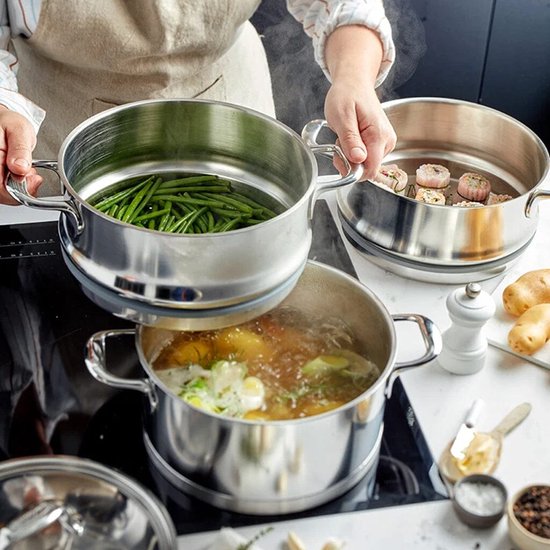 Casserole Demeyere Atlantis - avec couvercle - Ø18 cm - 2,2 l