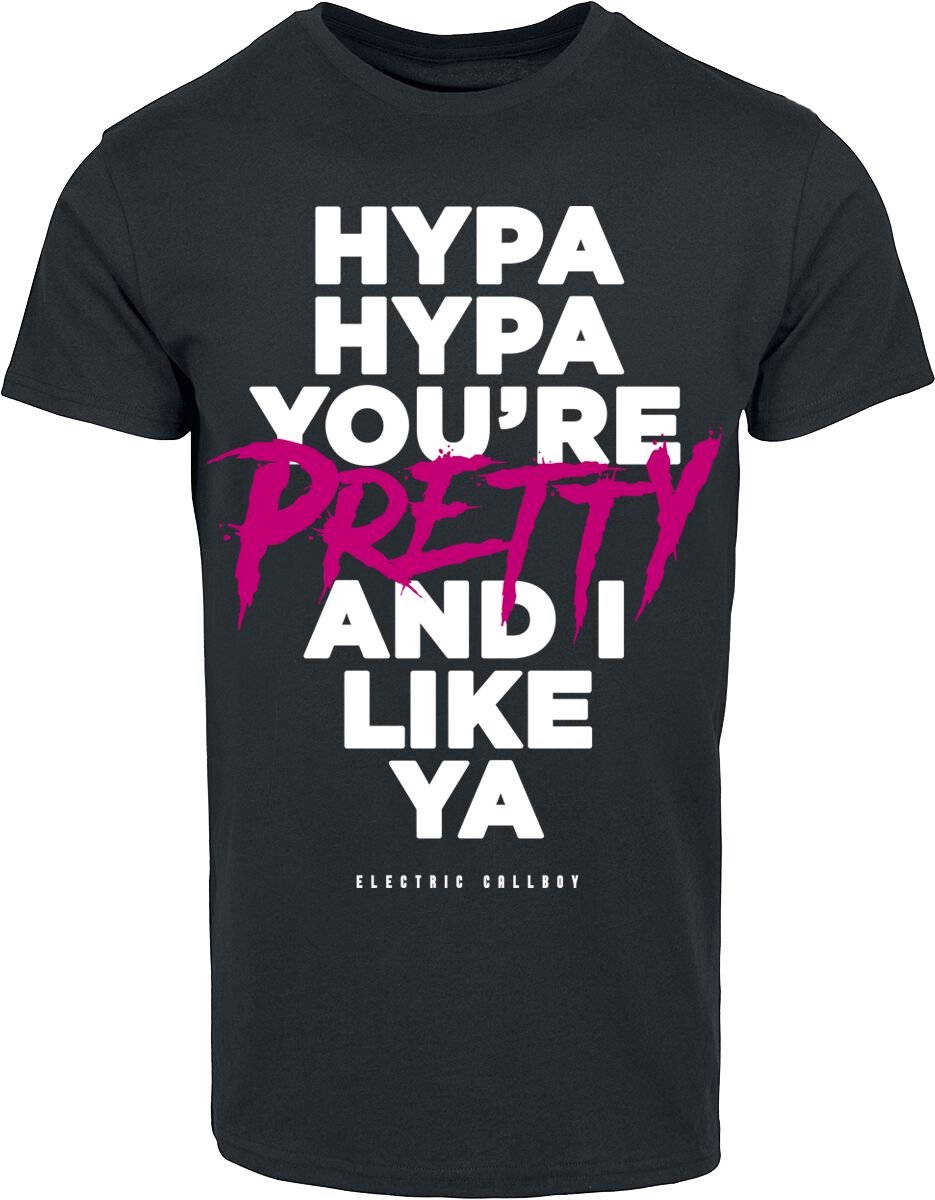Electric Callboy Hypa Hypa Lyrics Heren T-shirt - zwart - XL