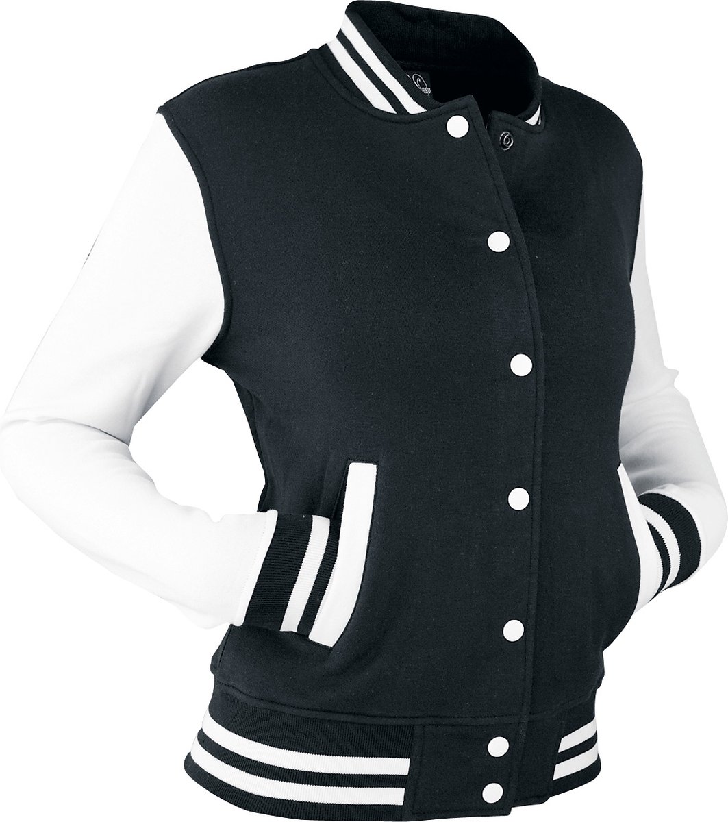 Urban Classics 2-Tone College Dames Collegejas – 4XL Zwart