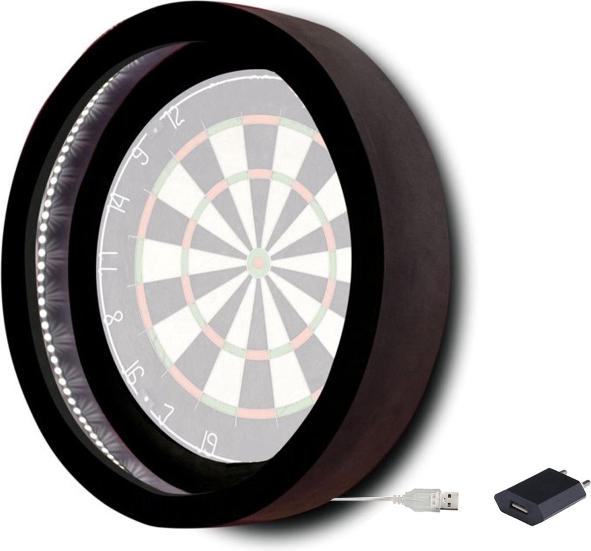 Dragon Darts Lunar Eclipse - Dartbord Verlichting - LED Surround - Zwart