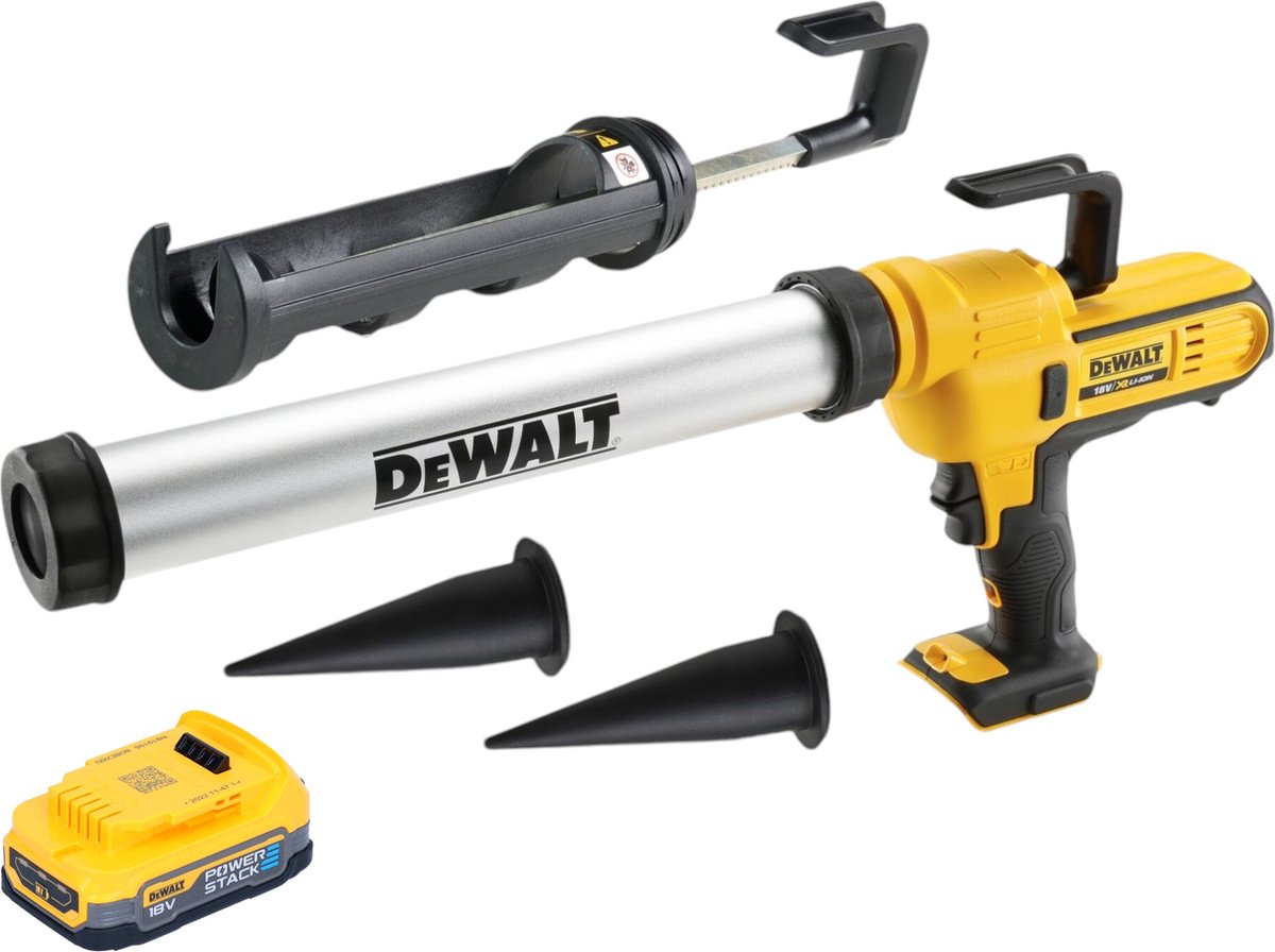 DeWalt DCE 581 NK accukitpistool 18 V 310 ml + 1x Powerstack accu 1,7 Ah + koffer - zonder lader