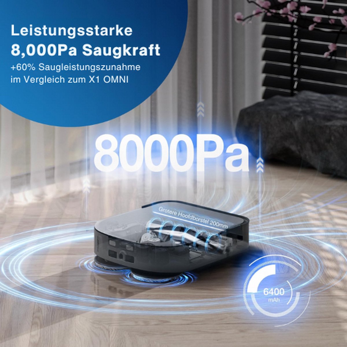 Ecovacs® Robotstofzuiger - Robotstofzuiger Met Dweilfunctie - Robotstofzuiger Hondeharen - Robotstofzuiger Met Laadstation - Robotstofzuigers - Robotstofzuigers Met Dweilfunctie - Robot Stofzuiger - Dweilmachine - Roborock - Robotstofzuigers Zwart thumbnail 4