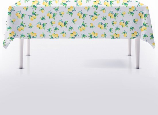Nappe antitache Citrons 180x130 cm - Nappe - Lavable - Imperméable