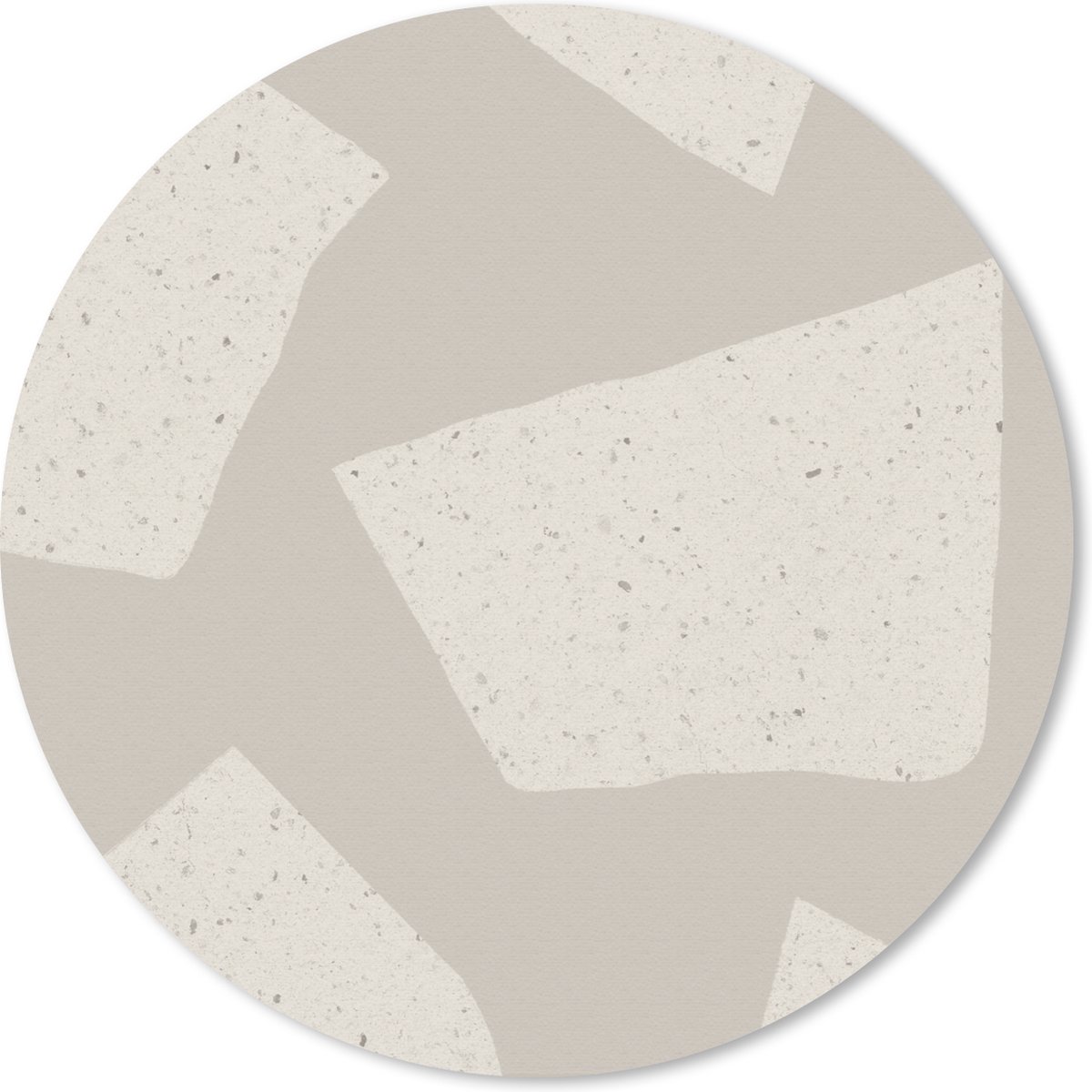 Muismat rond 40x40 cm - Mousepad Terrazzo - Abstract - Pastel - Patronen - Ronde muismatten