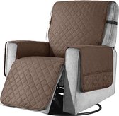 Protège fauteuil avec poches de rangement pour siège simple - Lavable et antidérapant - Protection pour animaux et enfants