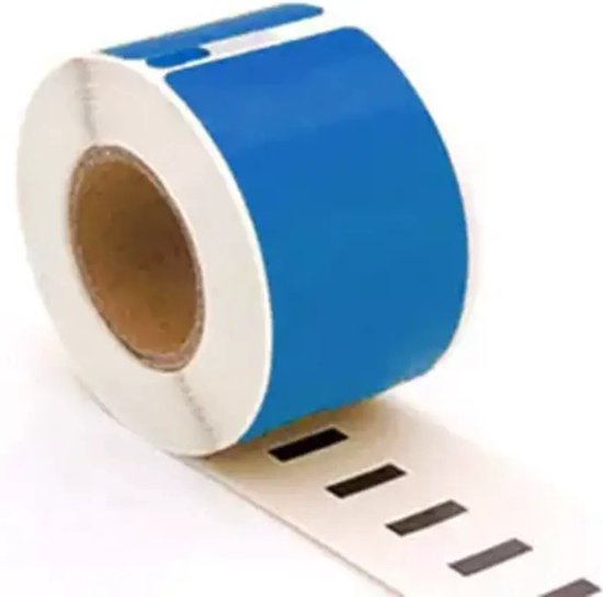 Tape d'étiquettes adapté à Dymo 99012 | 89x36mm |S0722400 - Blauw - 260 Étiquettes par rouleau - 1 rouleau - Convient pour : 310 320 330 400 400 Turbo 400 Duo 450 450 Turbo 450 Twin Turbo 450 Duo 4XL sans fil